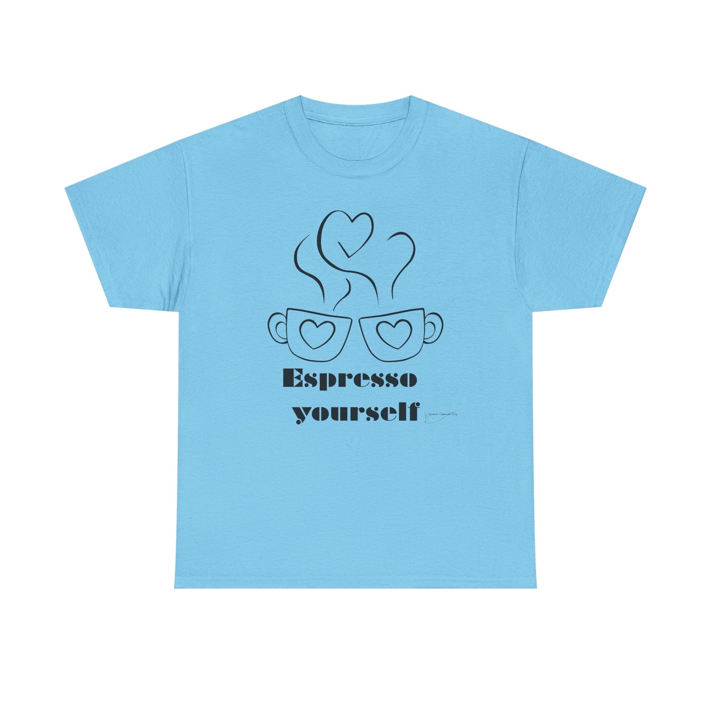 Espresso Yourself Unisex Heavy Cotton Tee, Coffee Lover Shirt, Gift for Baristas, Fun Casual Tee, Perfect for Birthdays and Coffee Days