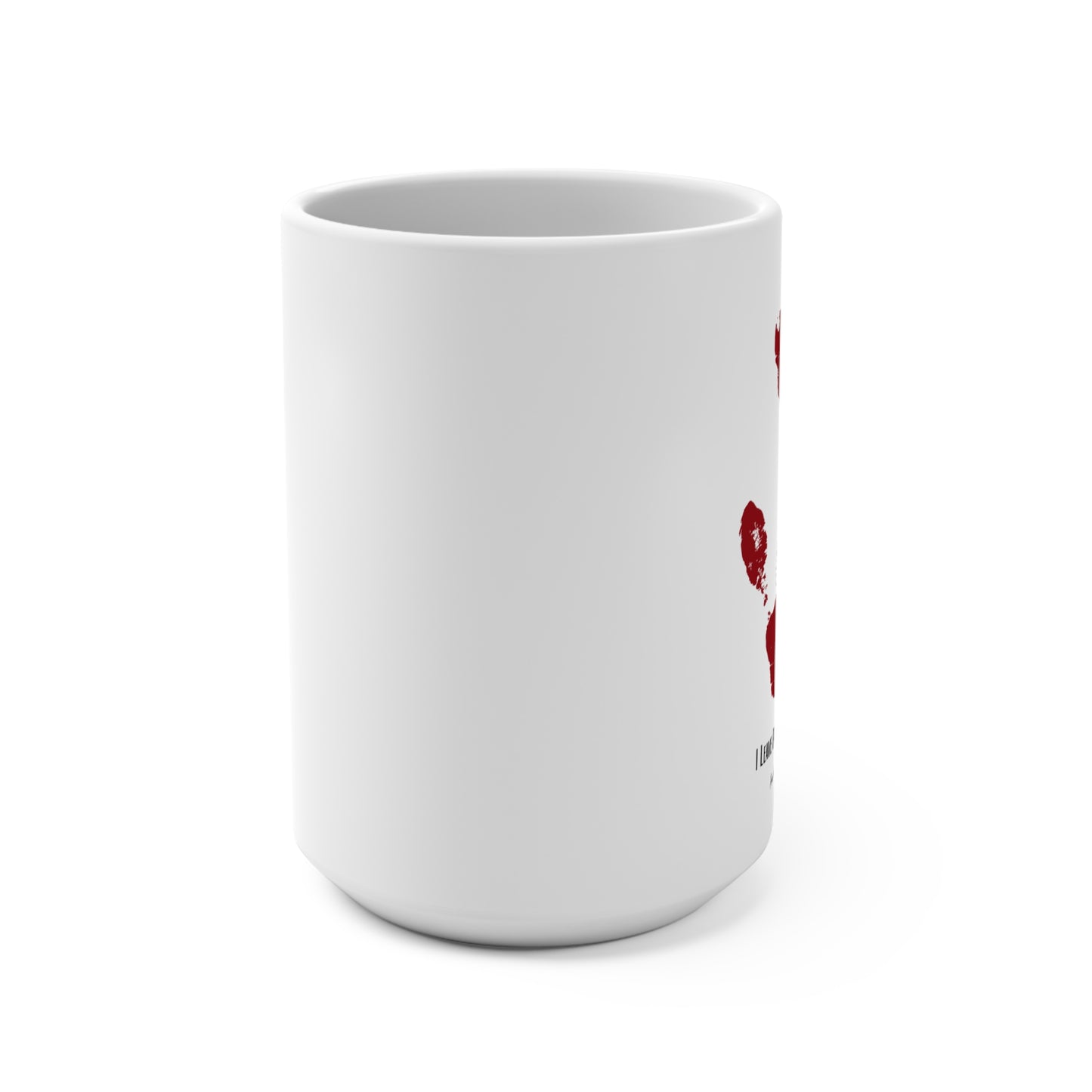 I Leave Prints & Coffee Rings Mug – 15oz Creative Handprint Coffee Cup