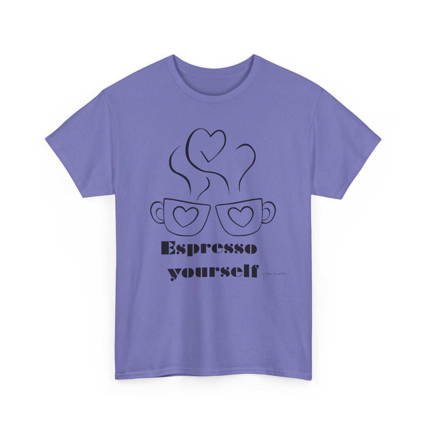 Espresso Yourself Unisex Heavy Cotton Tee, Coffee Lover Shirt, Gift for Baristas, Fun Casual Tee, Perfect for Birthdays and Coffee Days