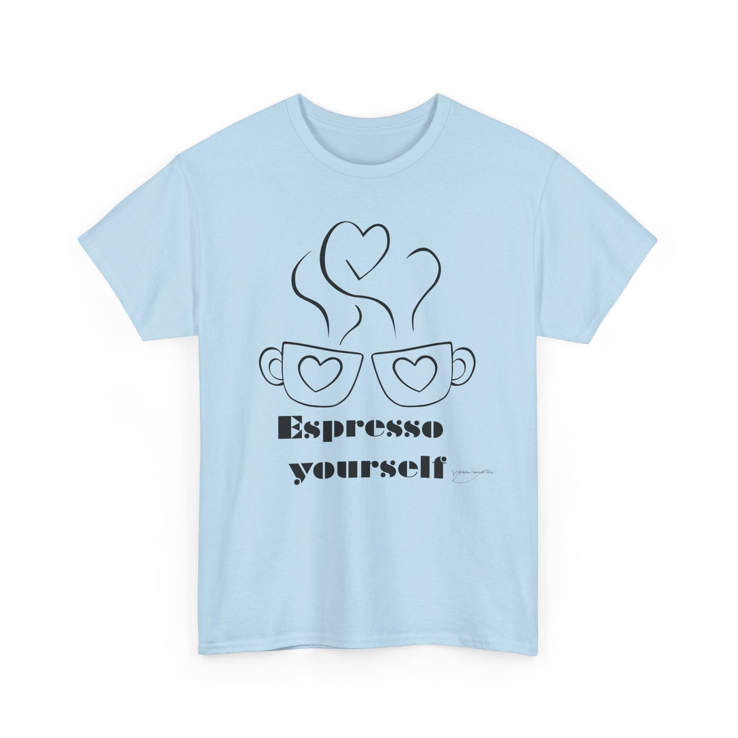 Espresso Yourself Unisex Heavy Cotton Tee, Coffee Lover Shirt, Gift for Baristas, Fun Casual Tee, Perfect for Birthdays and Coffee Days