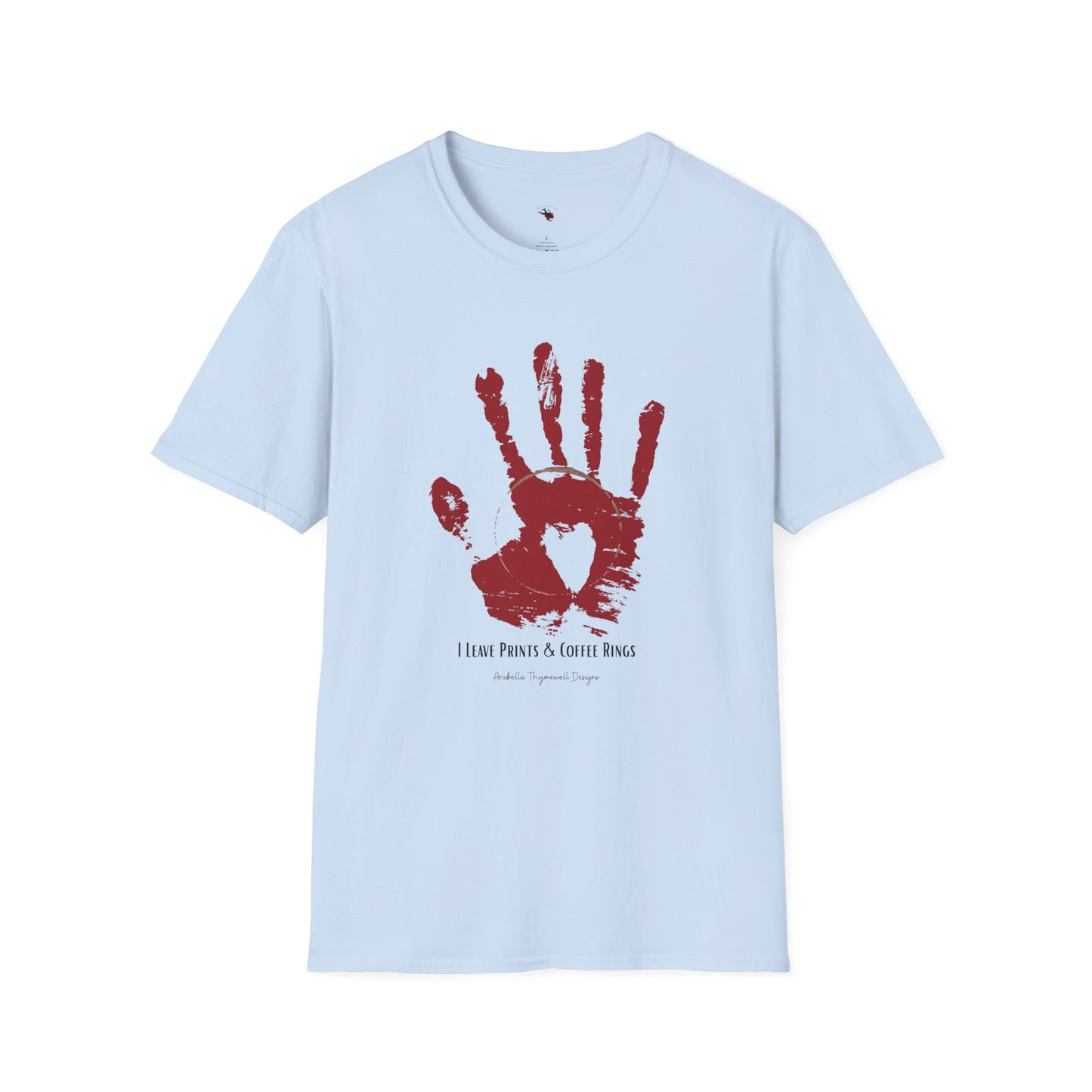 "Latte & Larceny" True Crime T-Shirt - Unisex Softstyle T-Shirt - Casual Gift for Coffee & True Crime Lovers