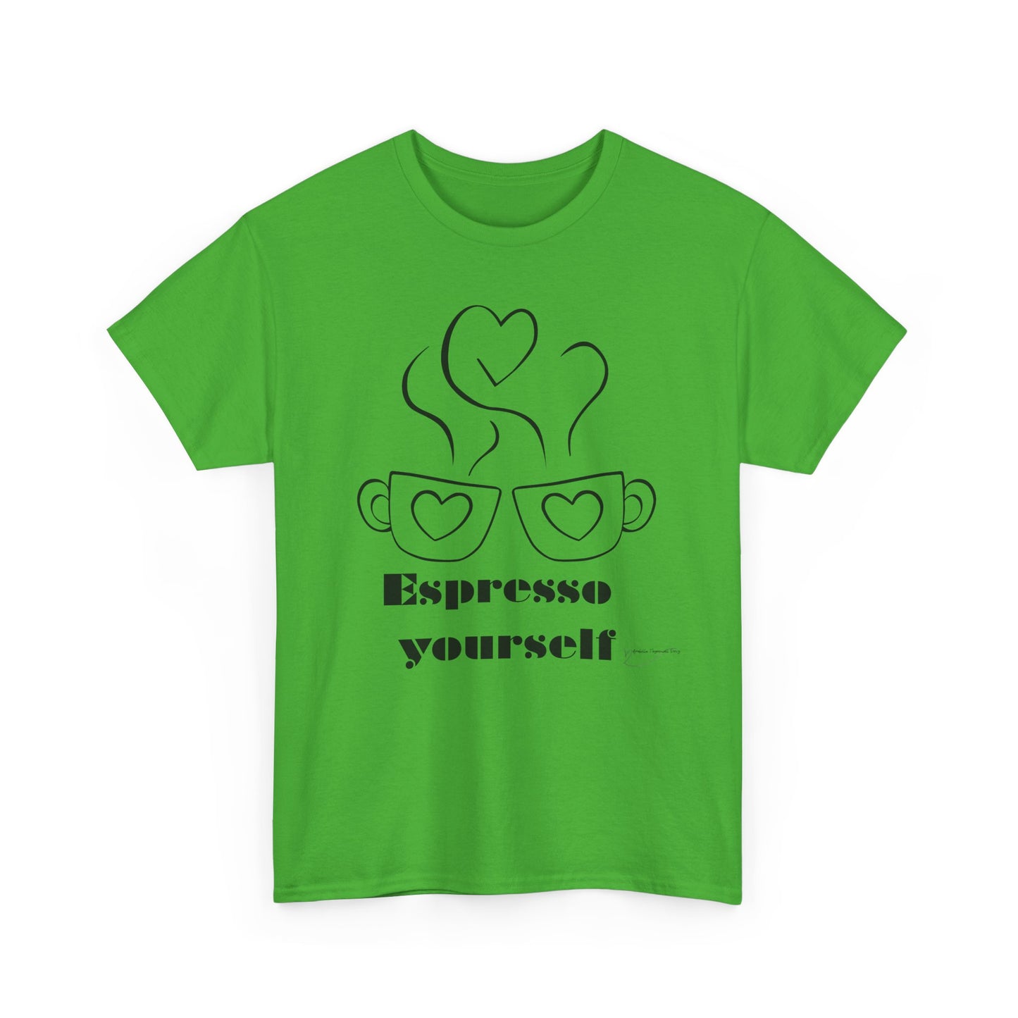 Espresso Yourself Unisex Heavy Cotton Tee, Coffee Lover Shirt, Gift for Baristas, Fun Casual Tee, Perfect for Birthdays and Coffee Days