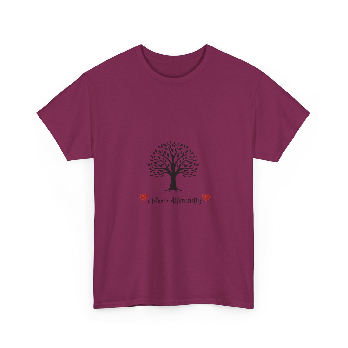 Tree of Life Unisex Cotton Tee | Heart Diversity Shirt, Gift for Nature Lovers, Eco-Friendly Fashion, Casual Wear, Meaningful Message