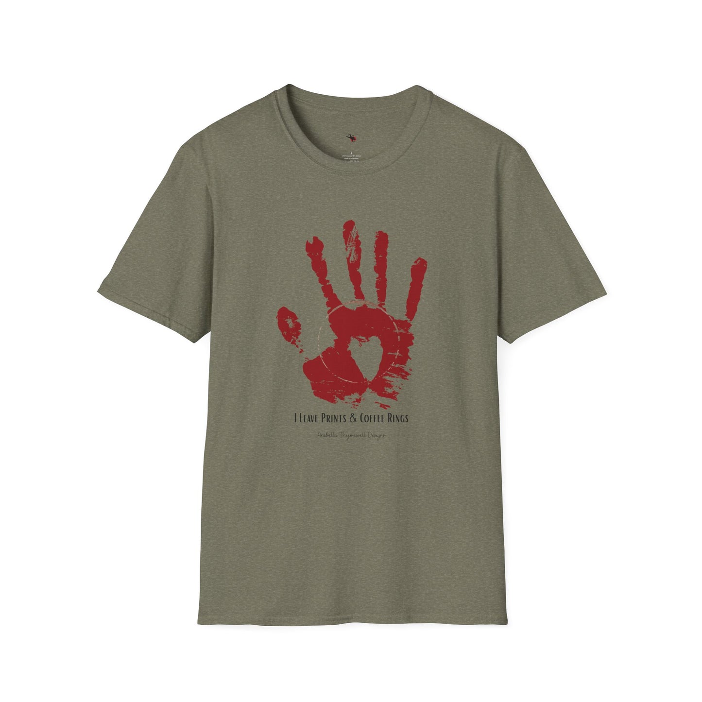 "Latte & Larceny" True Crime T-Shirt - Unisex Softstyle T-Shirt - Casual Gift for Coffee & True Crime Lovers