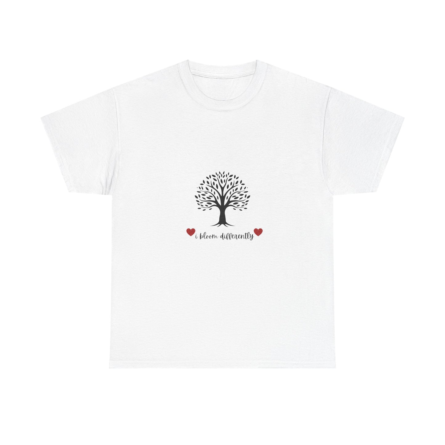 Tree of Life Unisex Cotton Tee | Heart Diversity Shirt, Gift for Nature Lovers, Eco-Friendly Fashion, Casual Wear, Meaningful Message