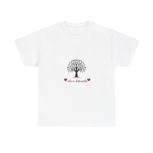 Tree of Life Unisex Cotton Tee | Heart Diversity Shirt, Gift for Nature Lovers, Eco-Friendly Fashion, Casual Wear, Meaningful Message