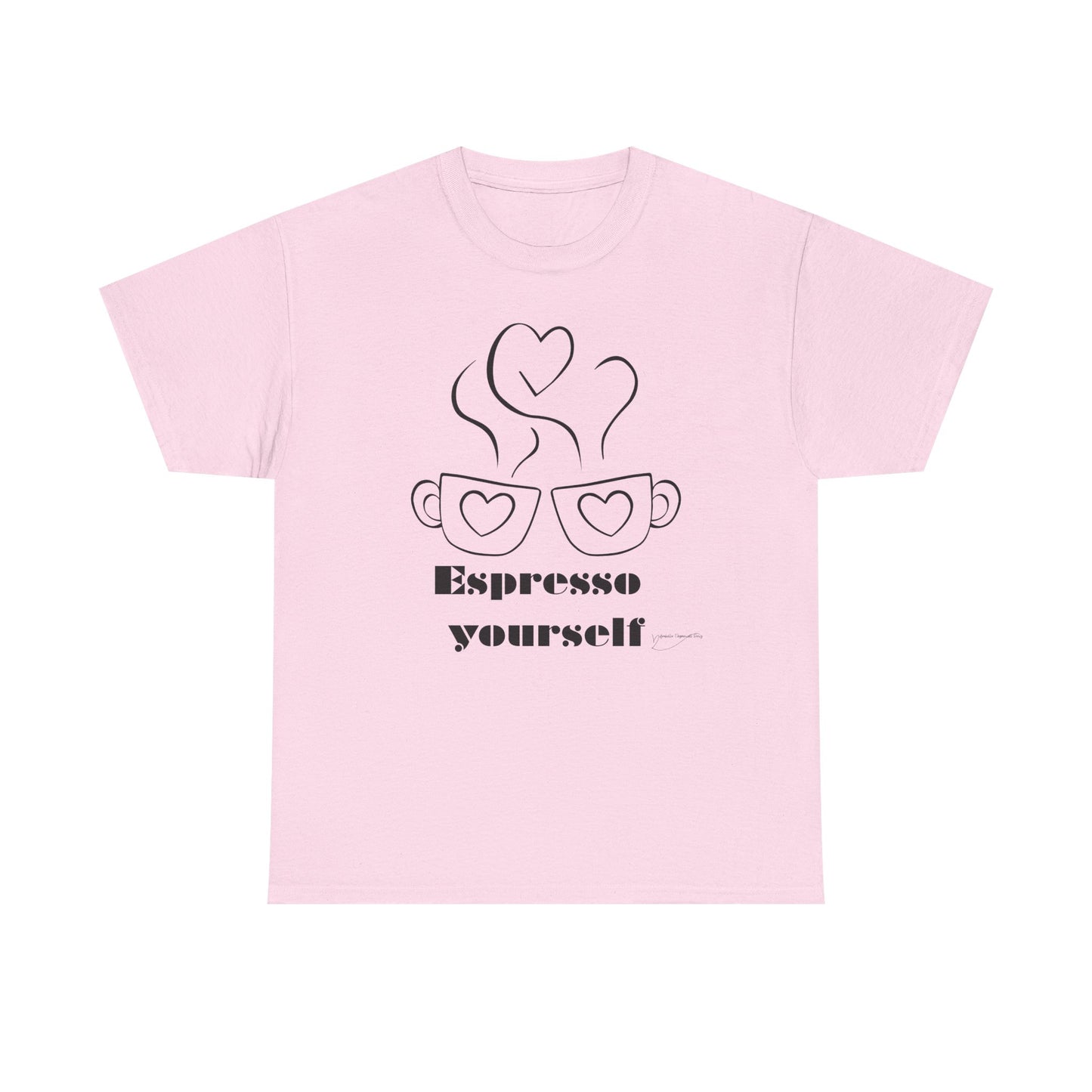 Espresso Yourself Unisex Heavy Cotton Tee, Coffee Lover Shirt, Gift for Baristas, Fun Casual Tee, Perfect for Birthdays and Coffee Days