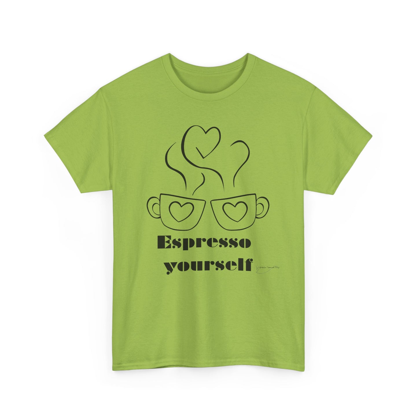 Espresso Yourself Unisex Heavy Cotton Tee, Coffee Lover Shirt, Gift for Baristas, Fun Casual Tee, Perfect for Birthdays and Coffee Days