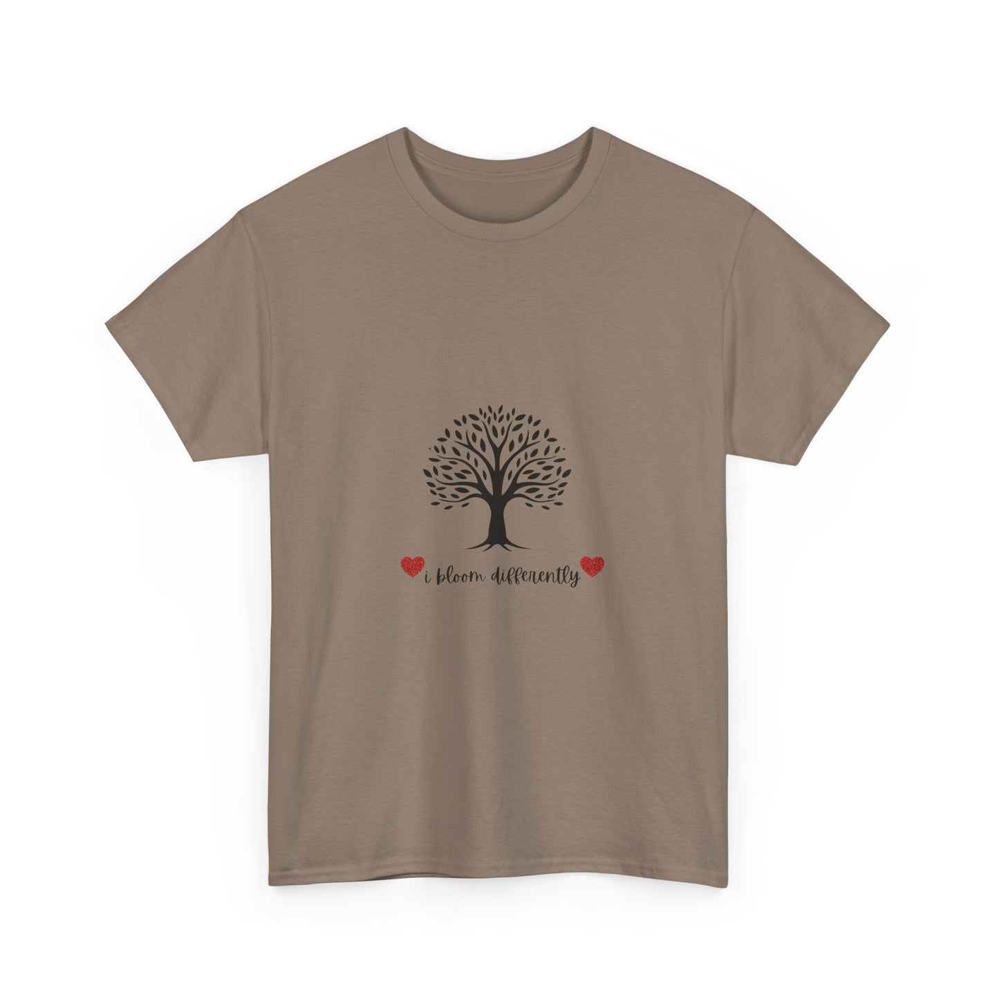 Tree of Life Unisex Cotton Tee | Heart Diversity Shirt, Gift for Nature Lovers, Eco-Friendly Fashion, Casual Wear, Meaningful Message