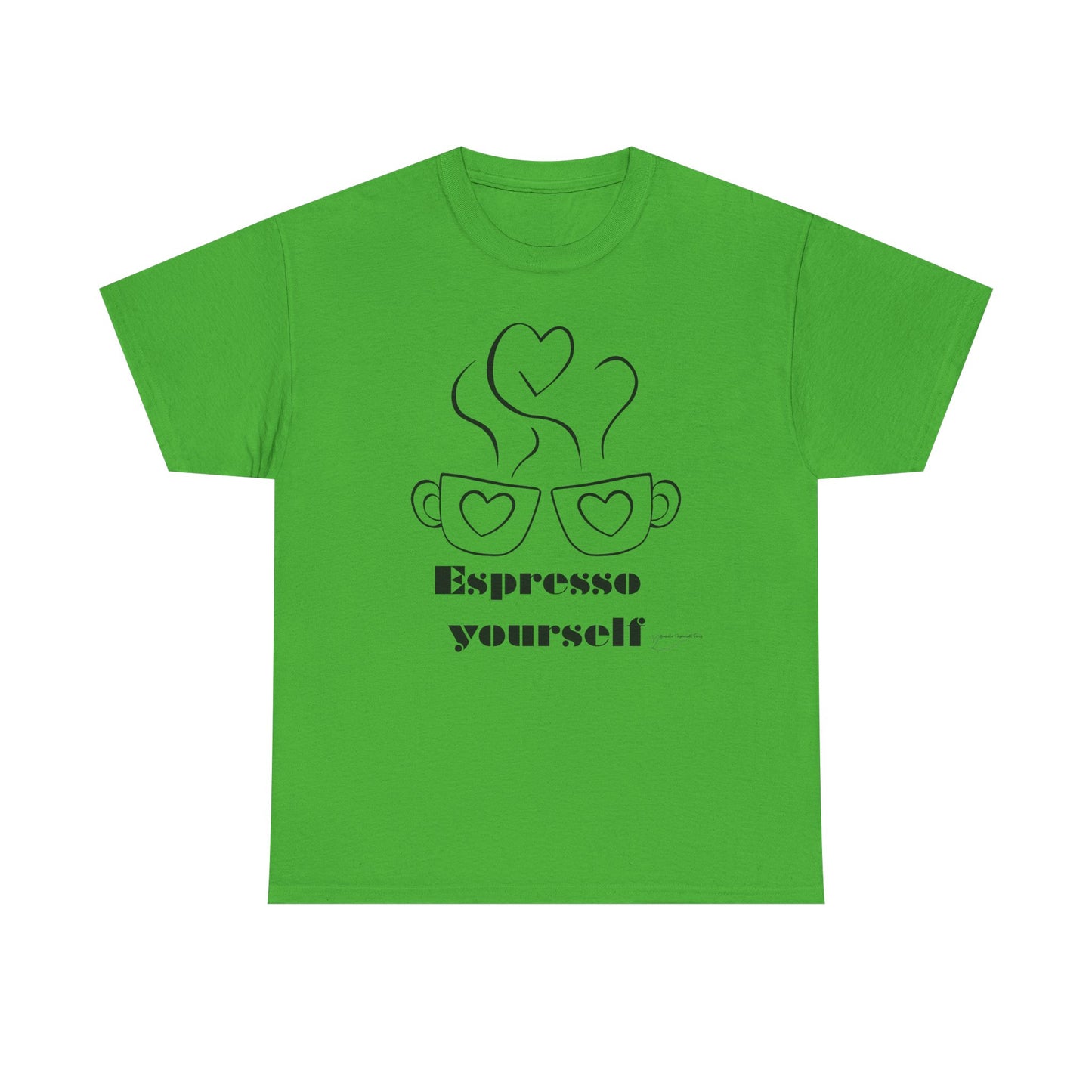 Espresso Yourself Unisex Heavy Cotton Tee, Coffee Lover Shirt, Gift for Baristas, Fun Casual Tee, Perfect for Birthdays and Coffee Days