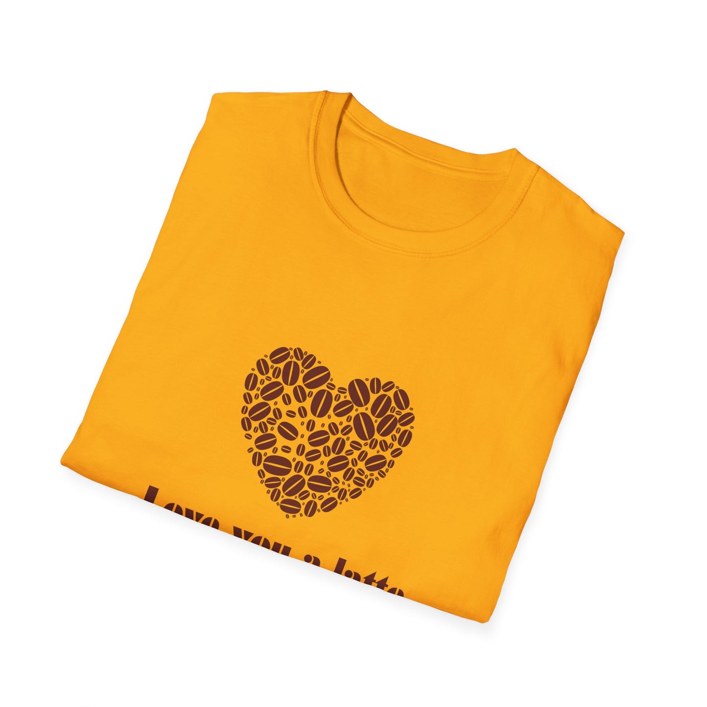 Love You a Latte T-Shirt, Coffee Lover Tee, Cute Gift for Baristas, Valentine's Day Shirt, Unisex Cafe T-Shirt, Cozy Casual Wear