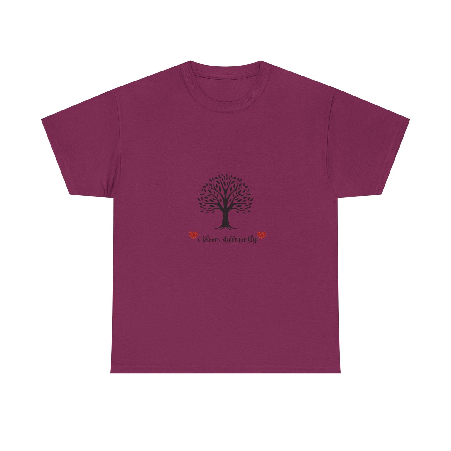 Tree of Life Unisex Cotton Tee | Heart Diversity Shirt, Gift for Nature Lovers, Eco-Friendly Fashion, Casual Wear, Meaningful Message