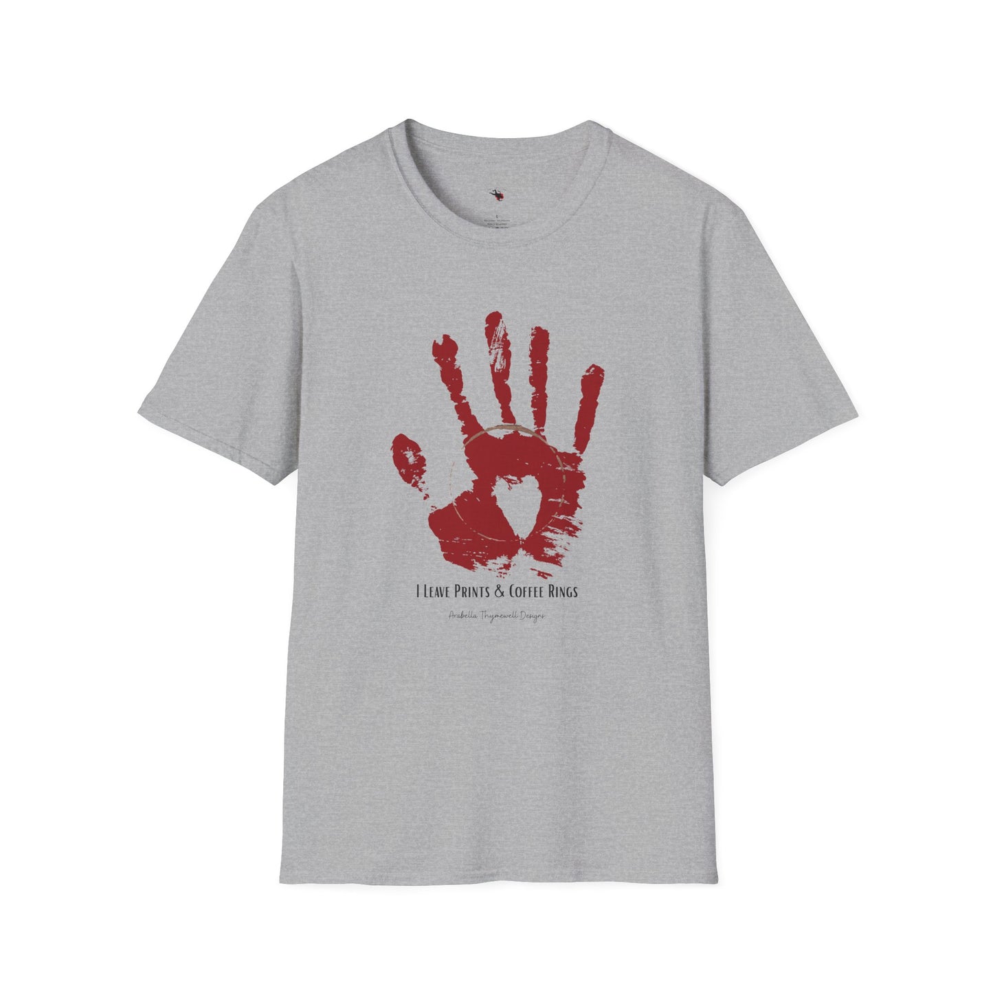 "Latte & Larceny" True Crime T-Shirt - Unisex Softstyle T-Shirt - Casual Gift for Coffee & True Crime Lovers