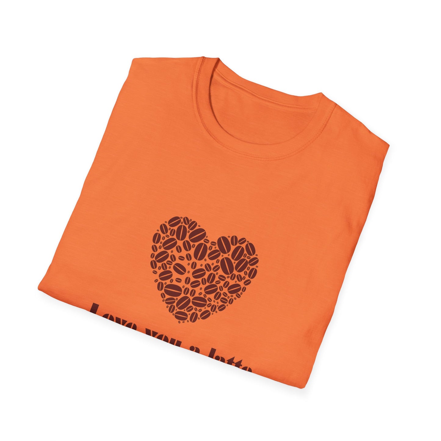 Love You a Latte T-Shirt, Coffee Lover Tee, Cute Gift for Baristas, Valentine's Day Shirt, Unisex Cafe T-Shirt, Cozy Casual Wear