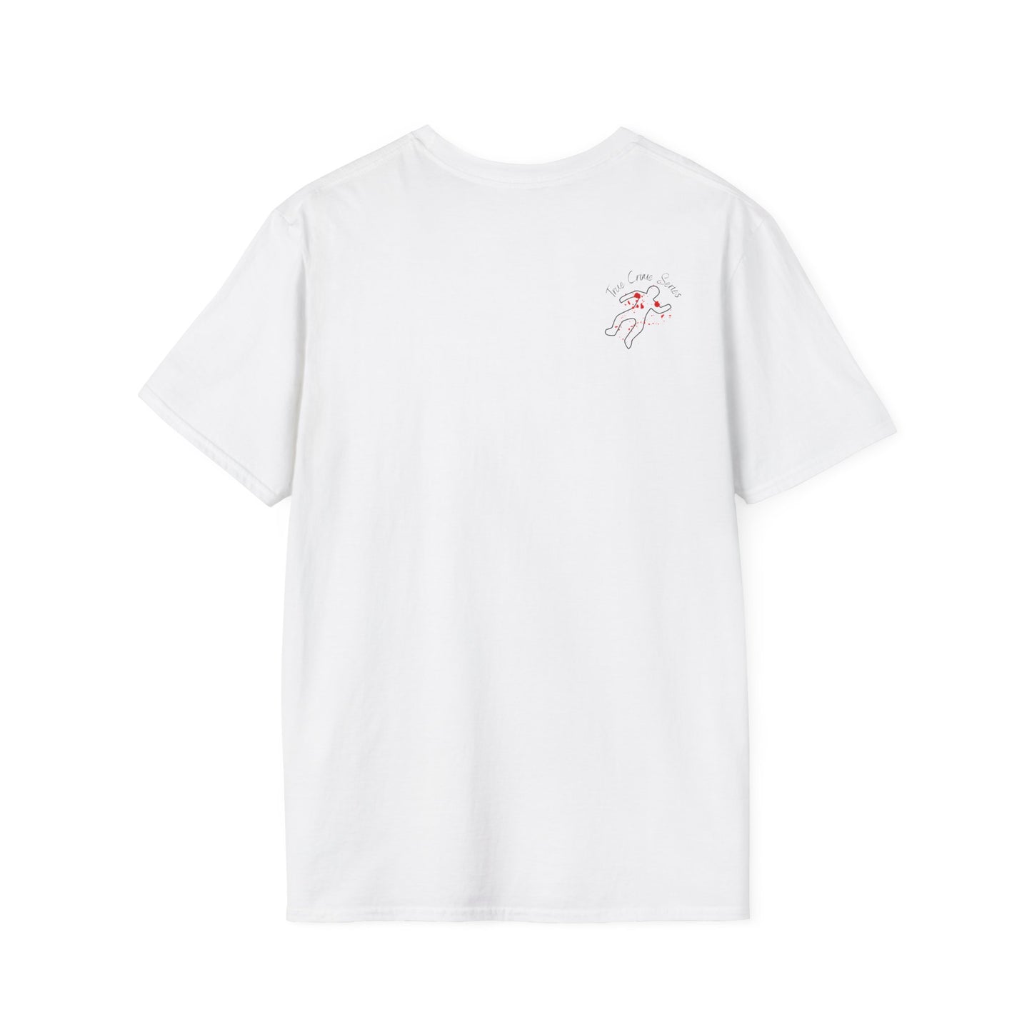 "Latte & Larceny" True Crime T-Shirt - Unisex Softstyle T-Shirt - Casual Gift for Coffee & True Crime Lovers