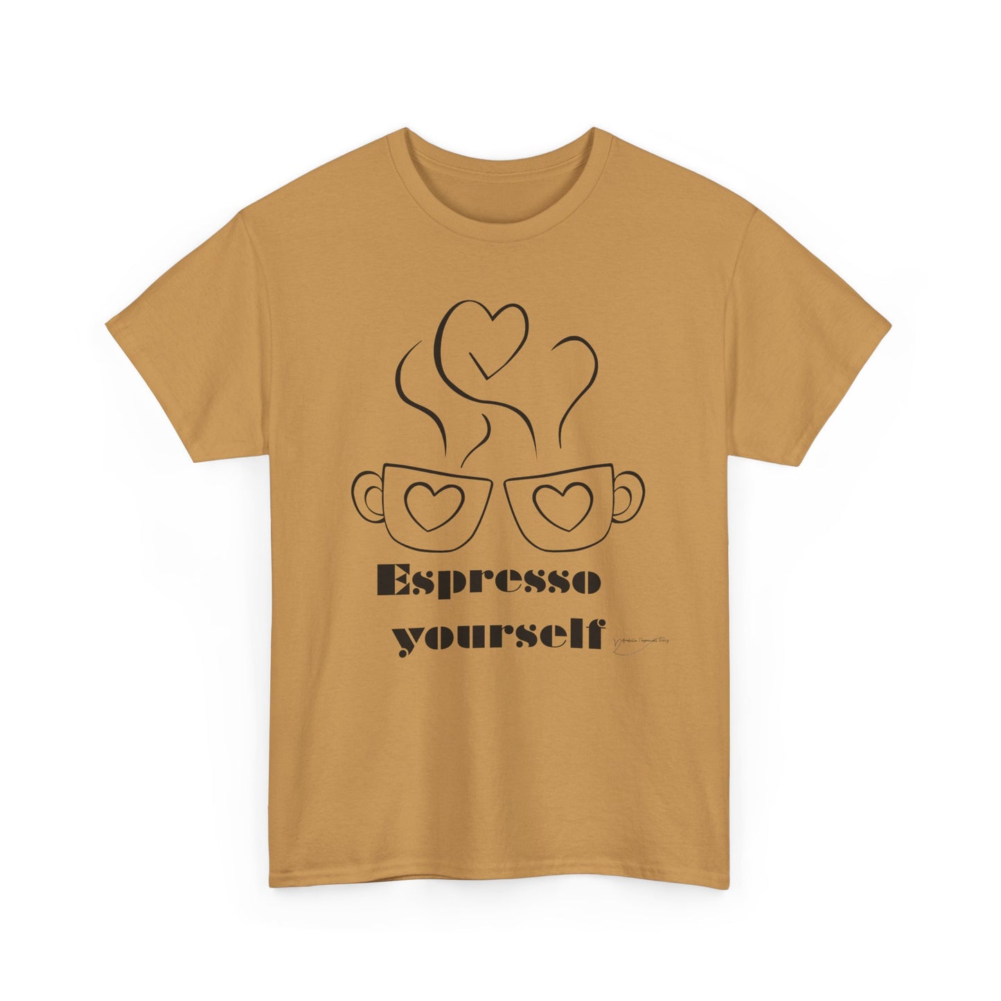 Espresso Yourself Unisex Heavy Cotton Tee, Coffee Lover Shirt, Gift for Baristas, Fun Casual Tee, Perfect for Birthdays and Coffee Days