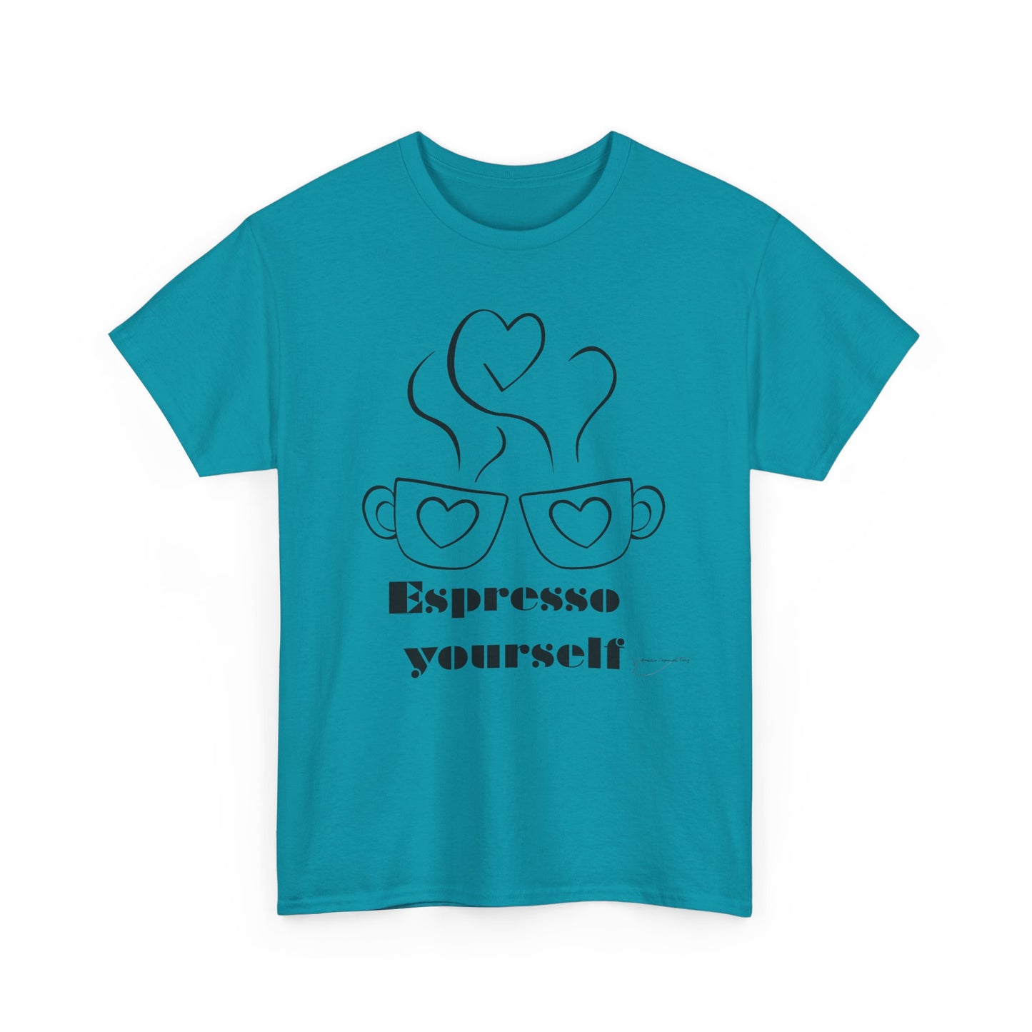Espresso Yourself Unisex Heavy Cotton Tee, Coffee Lover Shirt, Gift for Baristas, Fun Casual Tee, Perfect for Birthdays and Coffee Days