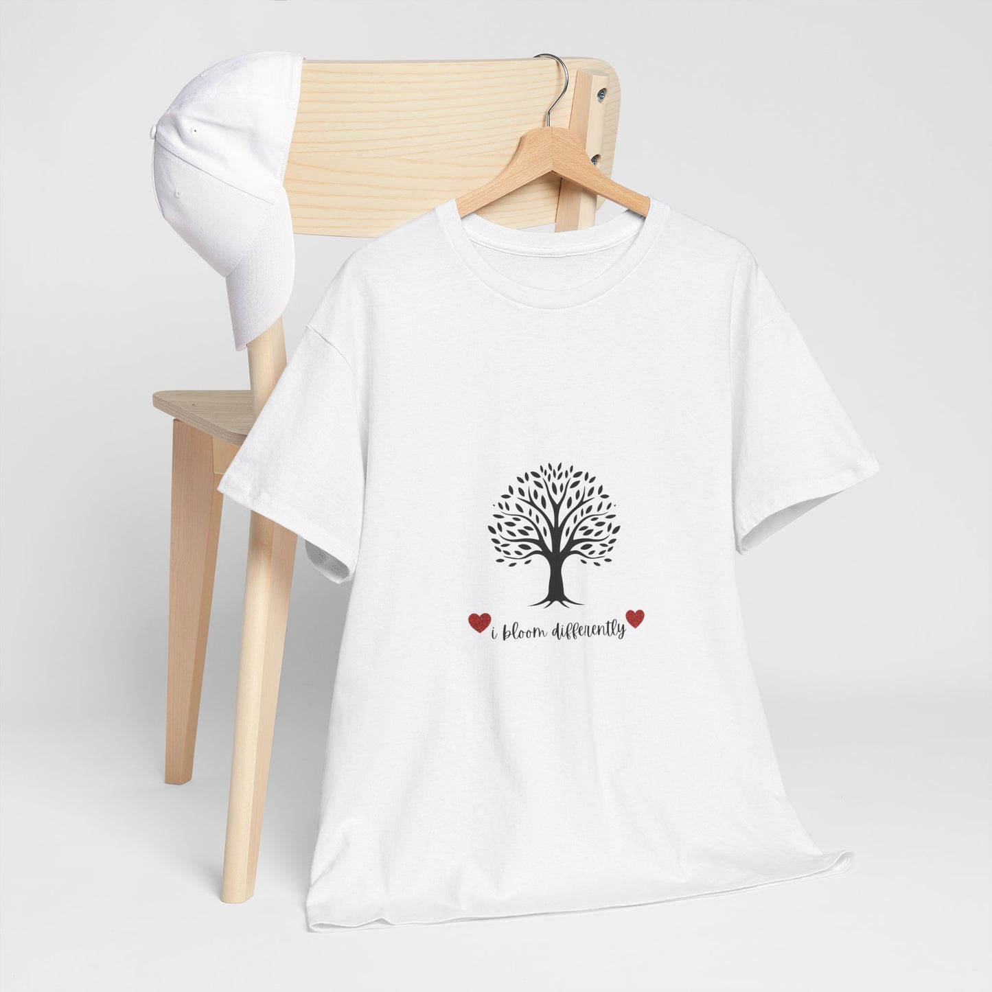Tree of Life Unisex Cotton Tee | Heart Diversity Shirt, Gift for Nature Lovers, Eco-Friendly Fashion, Casual Wear, Meaningful Message