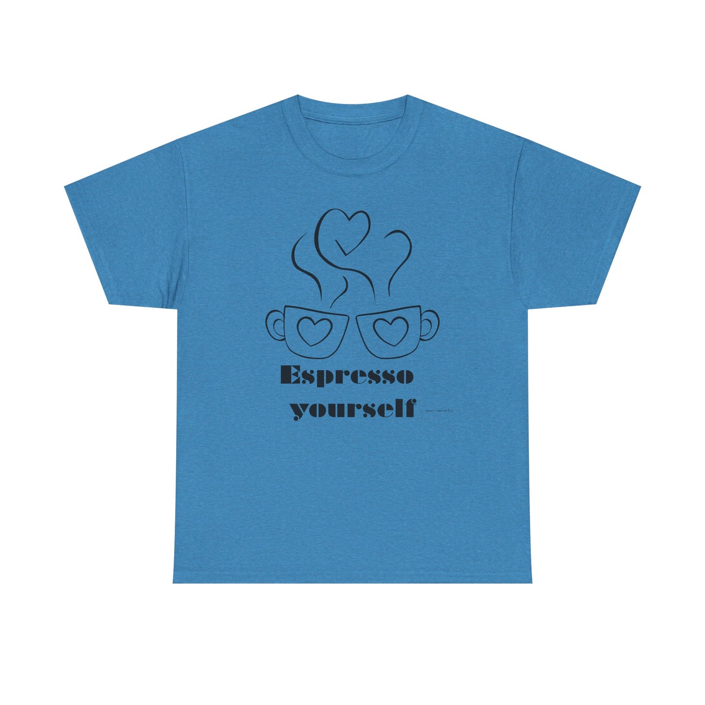 Espresso Yourself Unisex Heavy Cotton Tee, Coffee Lover Shirt, Gift for Baristas, Fun Casual Tee, Perfect for Birthdays and Coffee Days