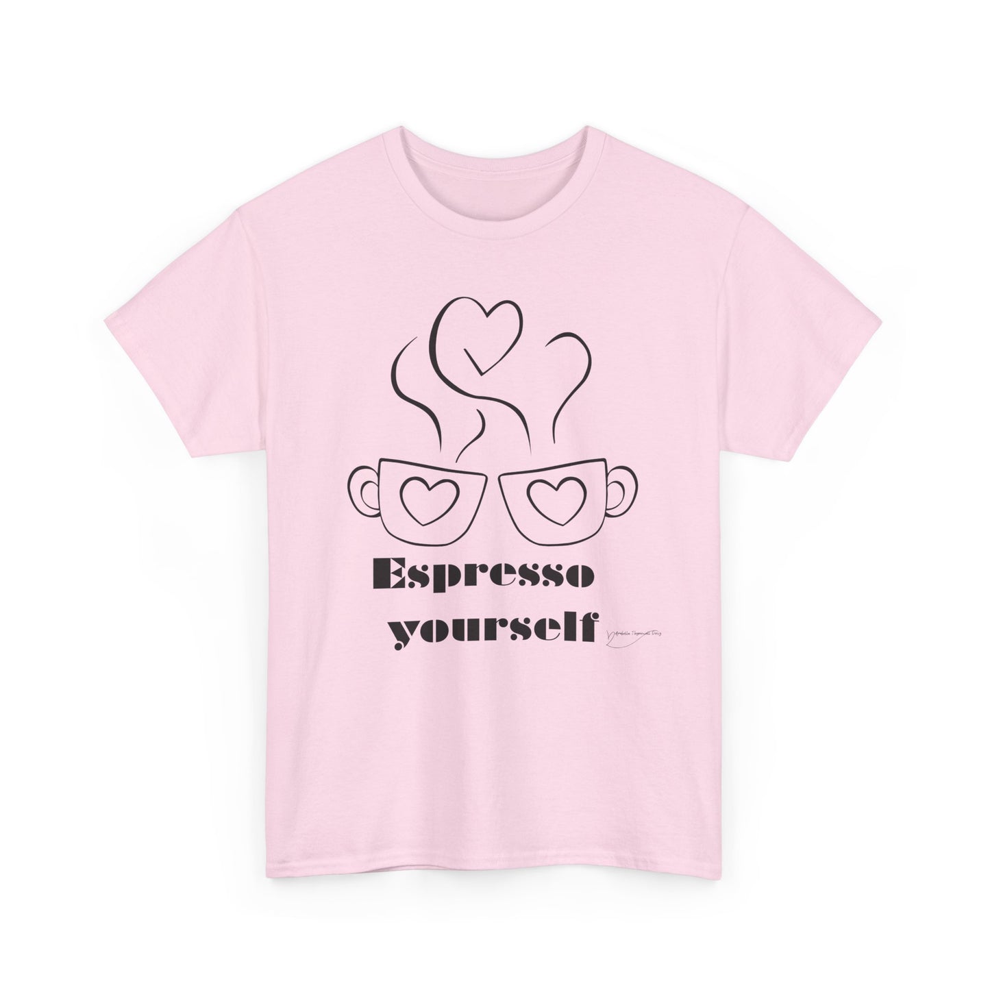 Espresso Yourself Unisex Heavy Cotton Tee, Coffee Lover Shirt, Gift for Baristas, Fun Casual Tee, Perfect for Birthdays and Coffee Days