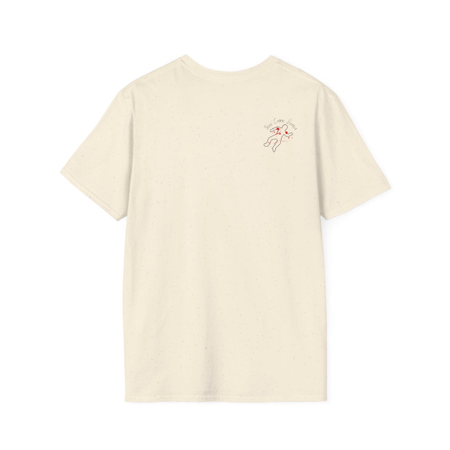 "Latte & Larceny" True Crime T-Shirt - Unisex Softstyle T-Shirt - Casual Gift for Coffee & True Crime Lovers