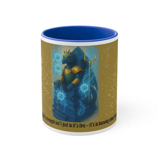 Crowned in Flame, Forged in Light Magical Fantasy Mug with Dragon and Phoenix Design, Unique Gift for Avid Readers, Coffee Lovers, Fantasy Enthusiasts, Inspirational Mug