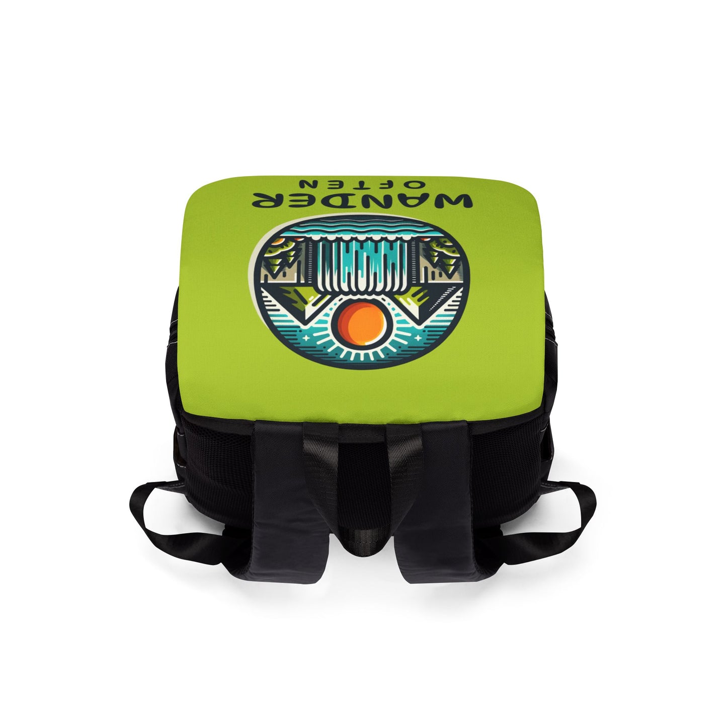 Unisex Casual Shoulder Backpack - Wander Often Adventure Bag, Travel Rucksack, Outdoor Tote, Hiking Backpack, Gift for Travelers